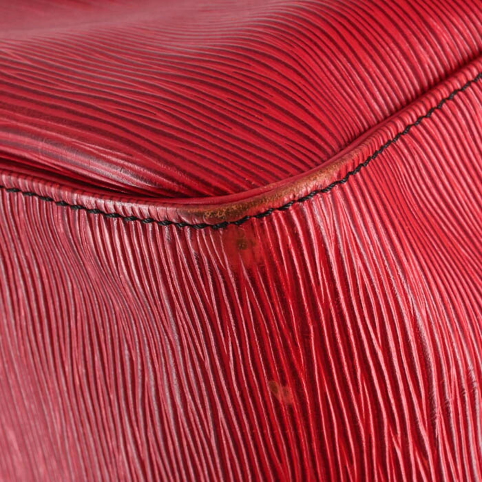Louis Vuitton Epi Red Color Epi Leather Boston Bag Handbag