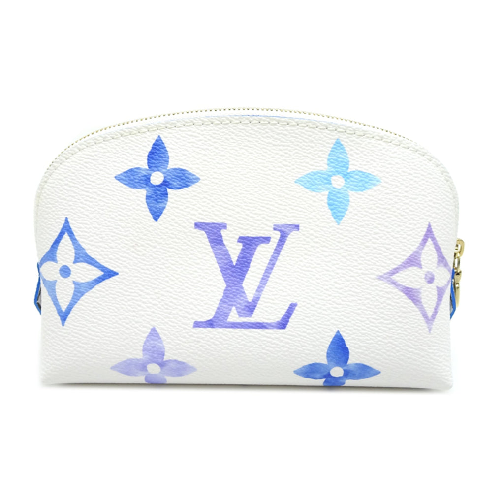 Louis Vuitton Blue White Pochette Pouch