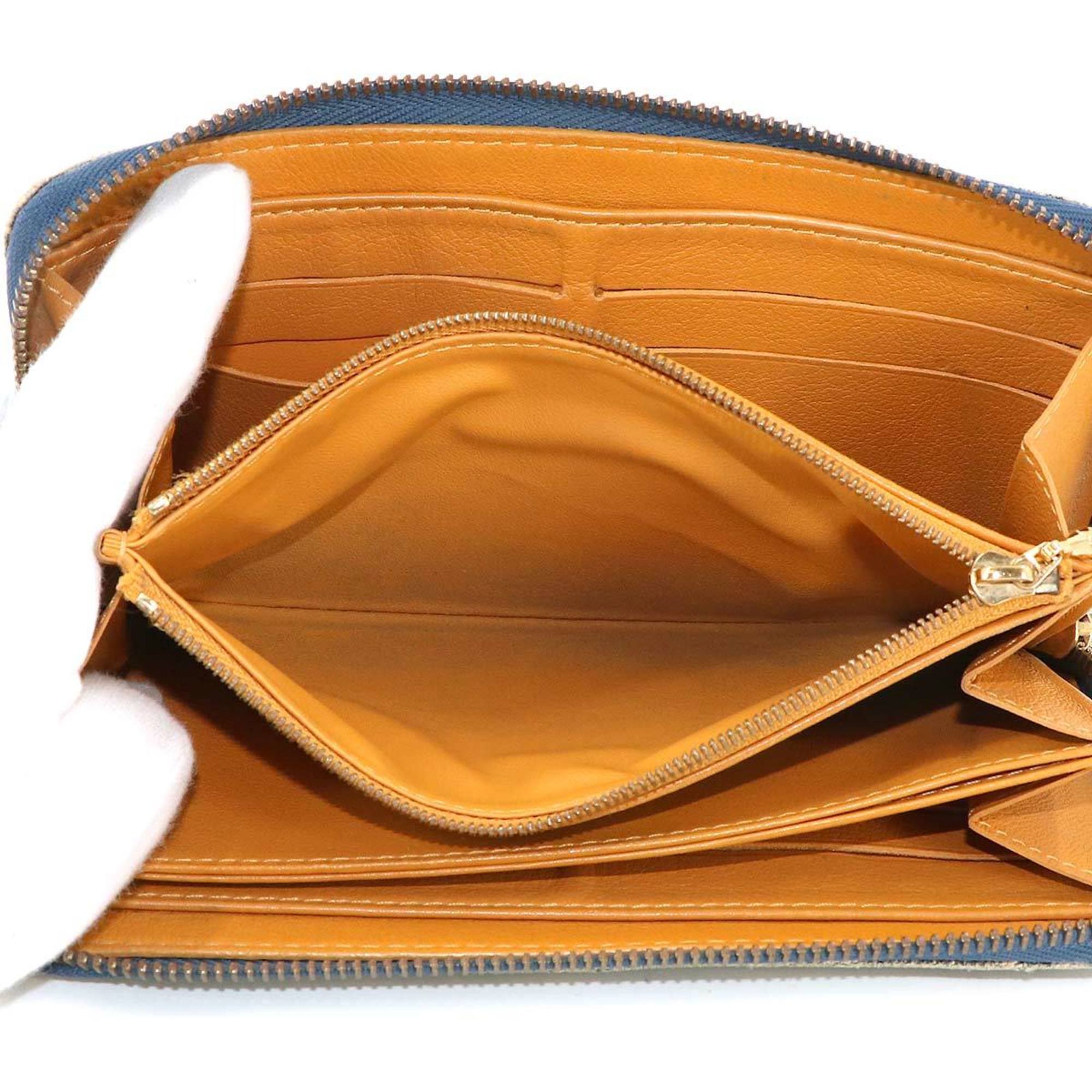 Louis Vuitton Blue Monogram Denim Long Wallet