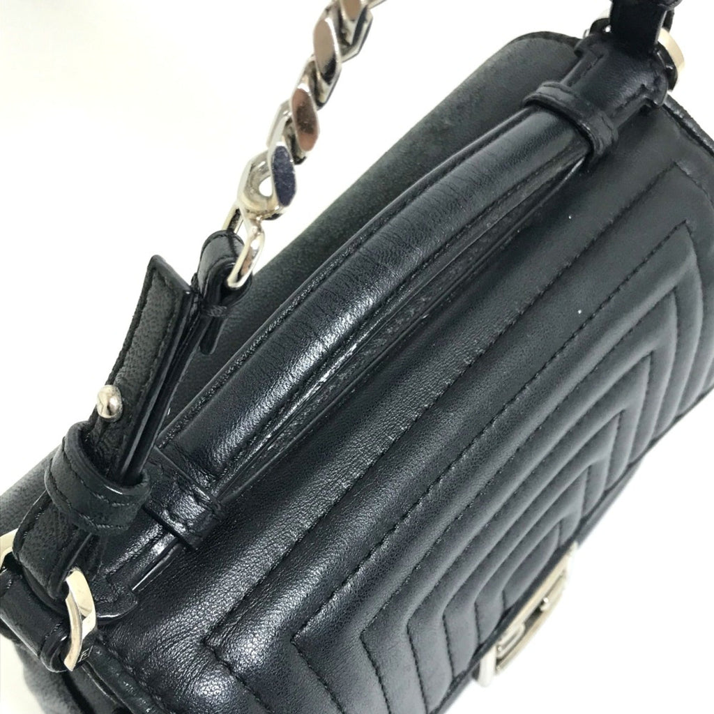 Fendi Black Leather Shoulder Bag