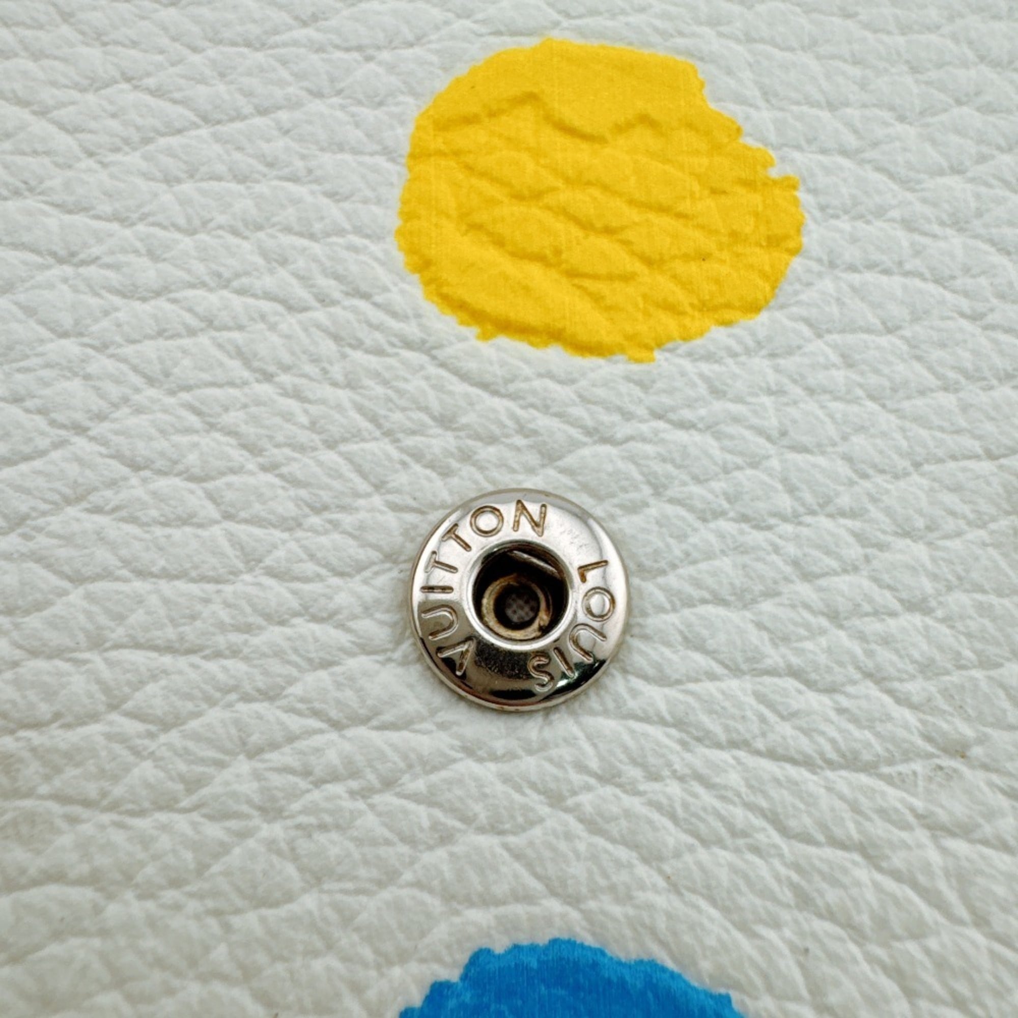 Louis Vuitton Dot Infinity (Yayoi Kusama) Multi-Color Yellow Leather Long Wallet