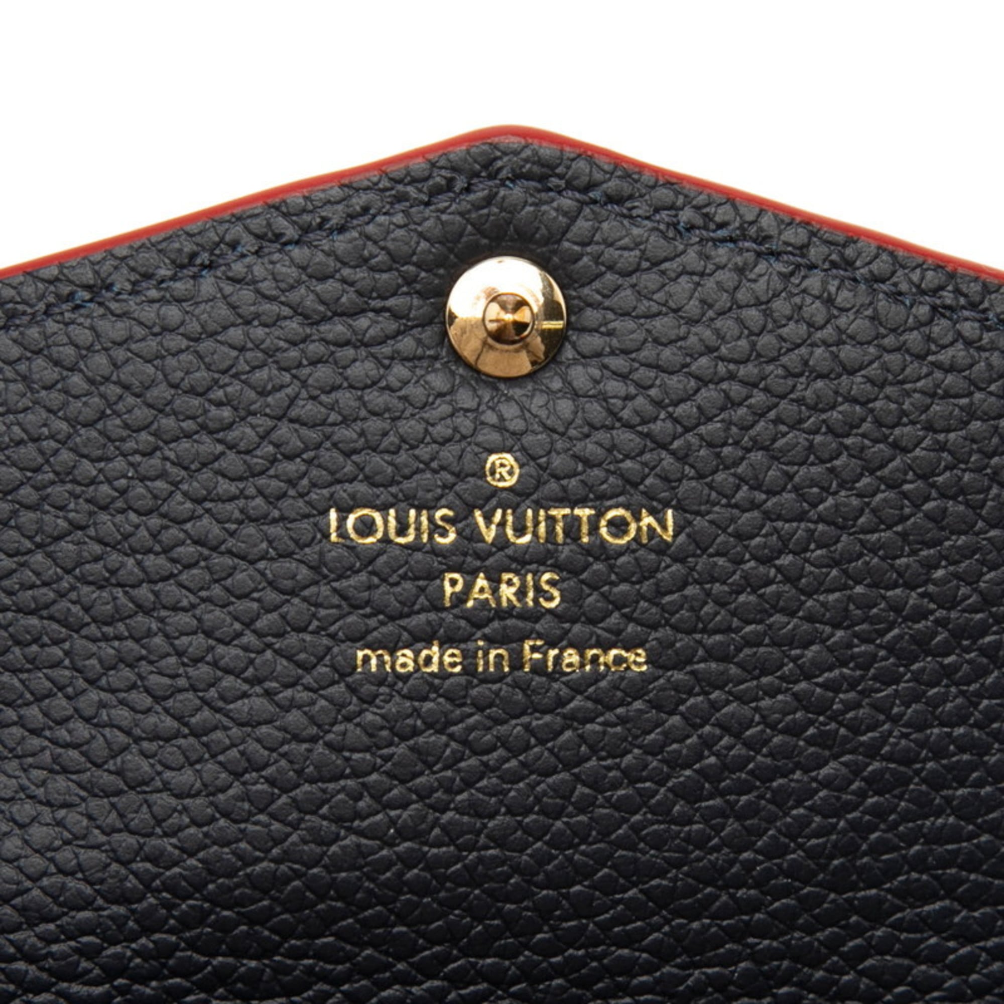 Louis Vuitton Marine Rouge Monogram Navy Red Color Leather Pouch