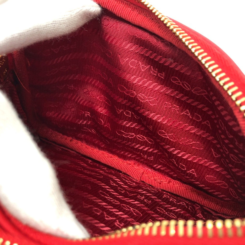 Prada Red Cloth Shoulder Bag