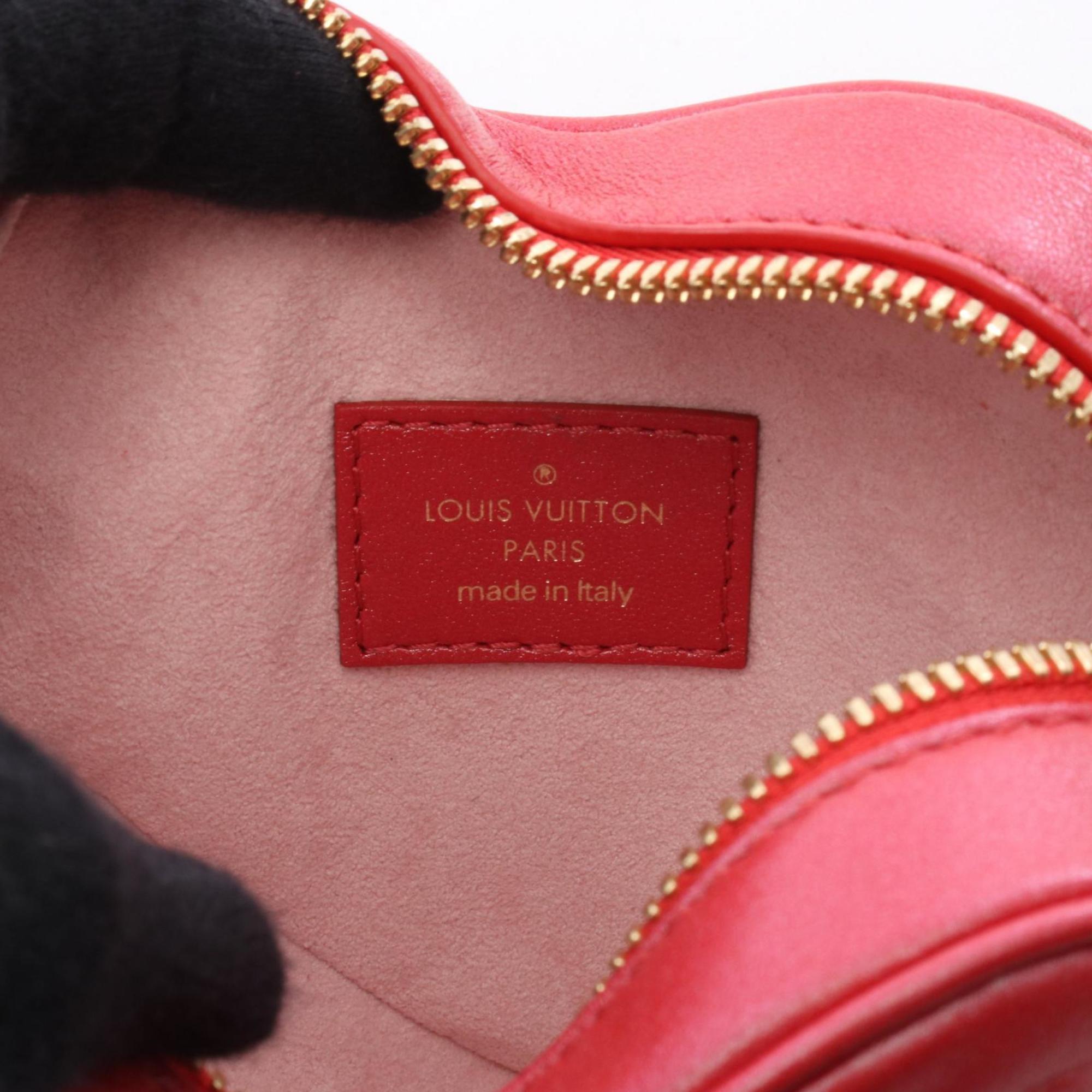 Louis Vuitton Pink Red Color Leather Shoulder Bag