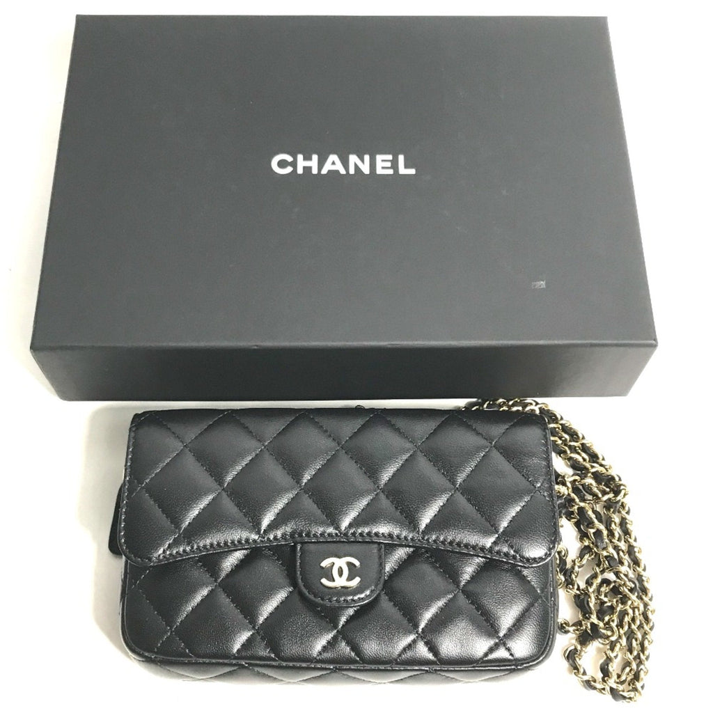 Chanel Black Leather Shoulder Bag