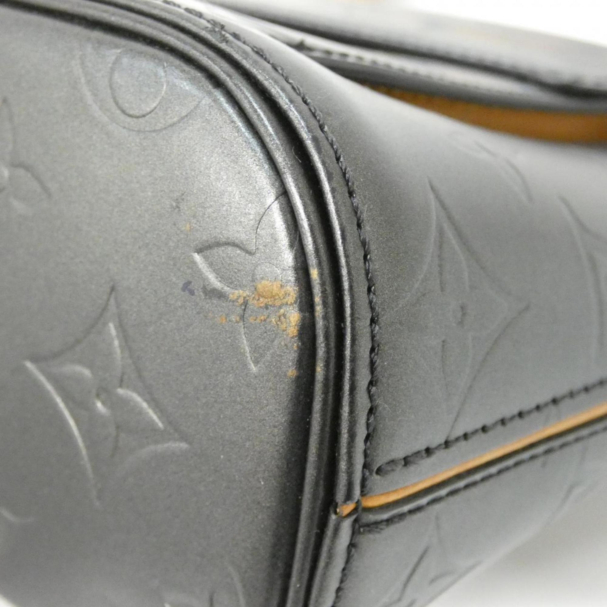 Louis Vuitton Black Coated Canvas Shoulder Bag