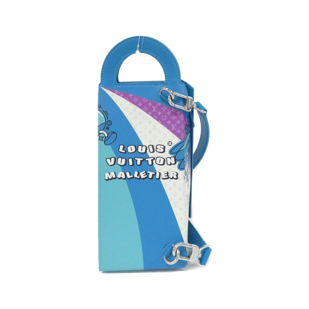 Louis Vuitton Blue Leather Shoulder Bag