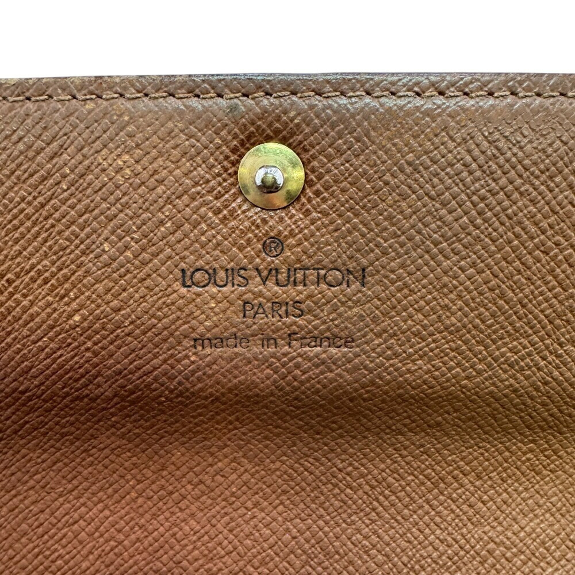 Louis Vuitton Monogram Brown Leather Wallet