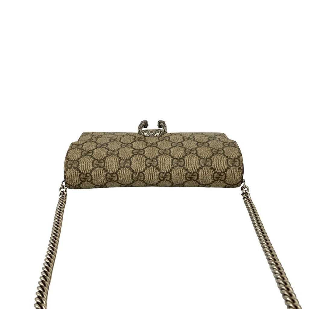 Gucci Brown Leather Pvc Pochette Shoulder Bag (Pre-Owned)