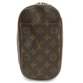 Louis Vuitton Brown Canvas Pochette Shoulder Bag Sling Bag