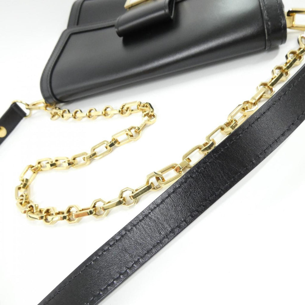 Louis Vuitton Black Leather Shoulder Bag