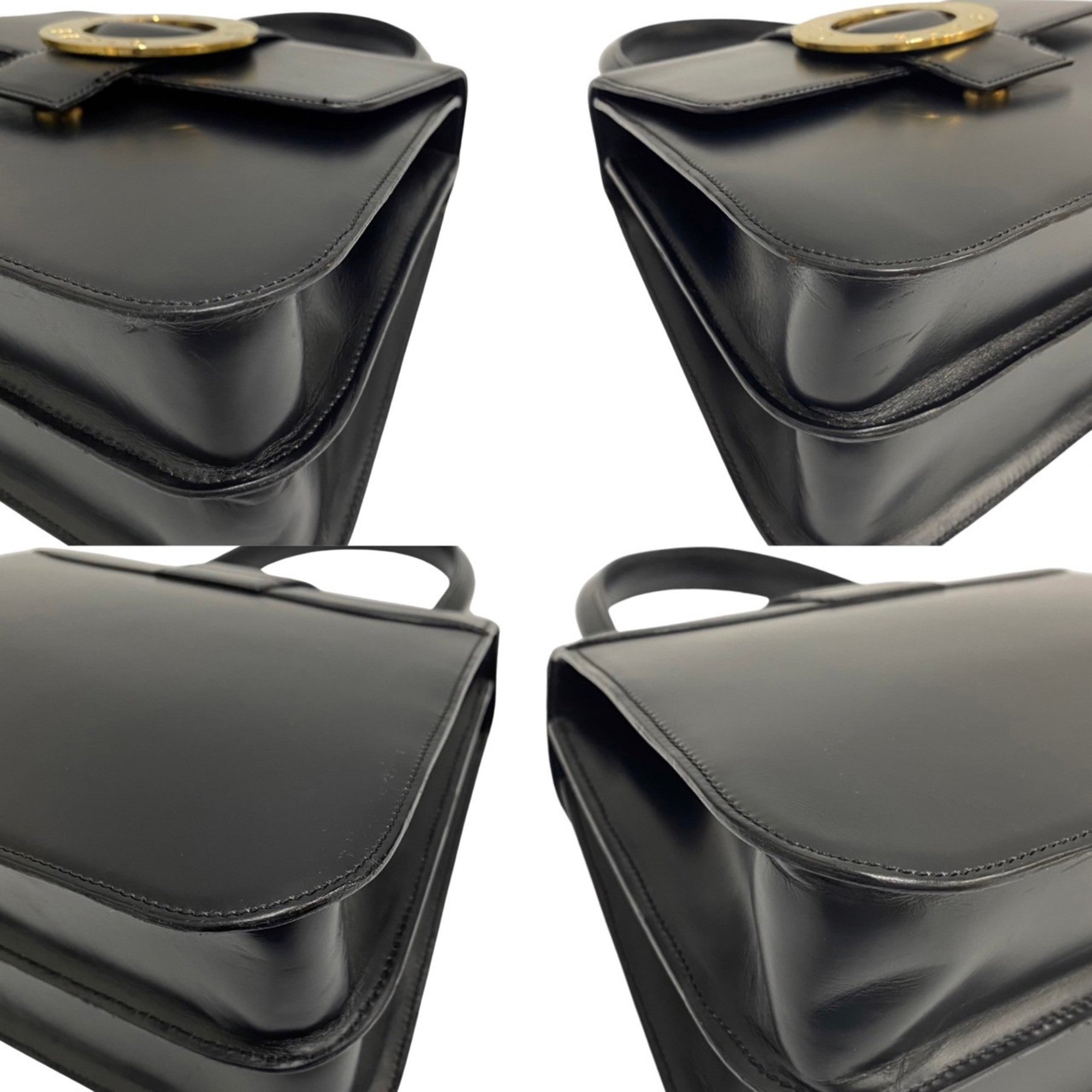 Celine Black Leather Handbag Shoulder Bag