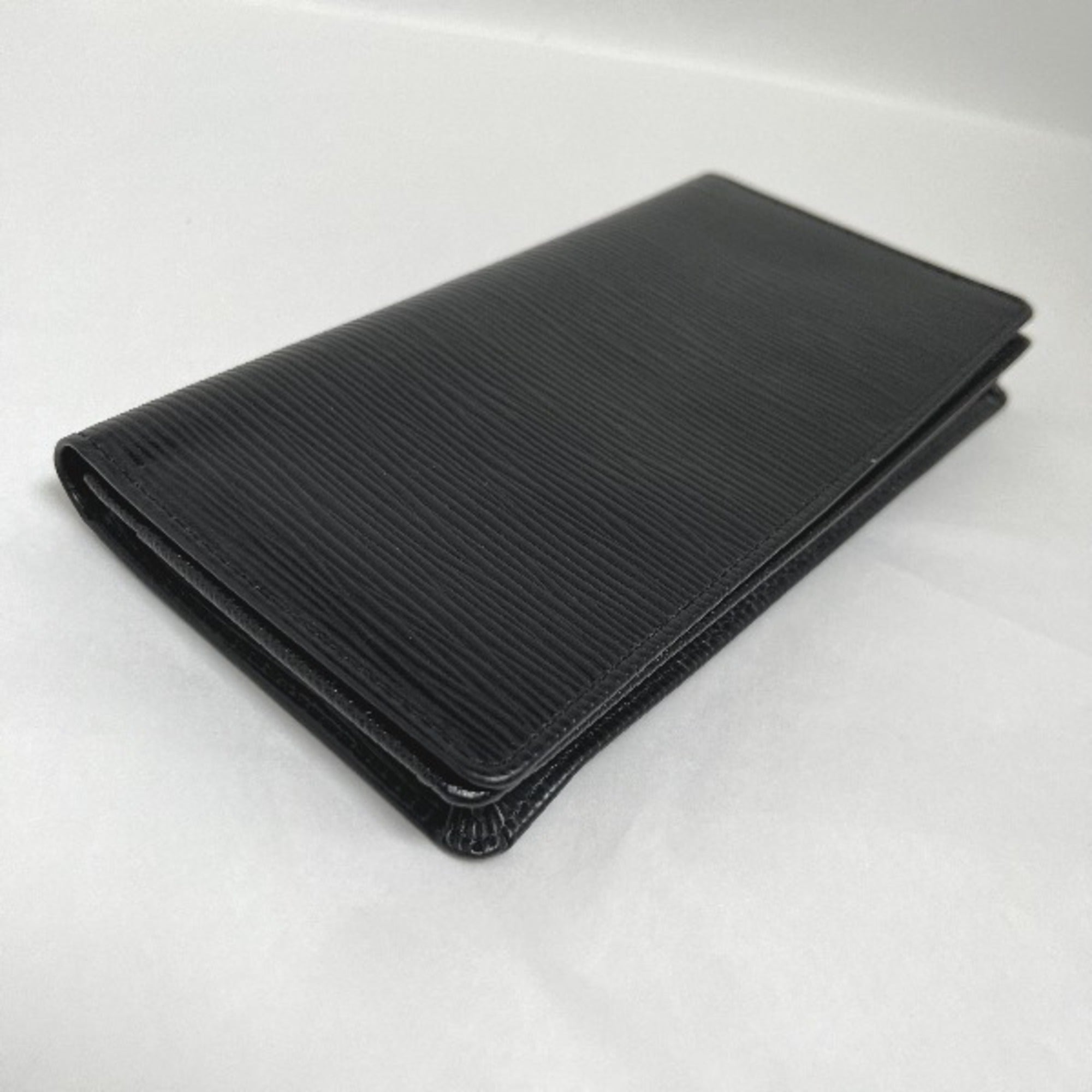 Louis Vuitton Epi Noir Epi Leather Long Wallet