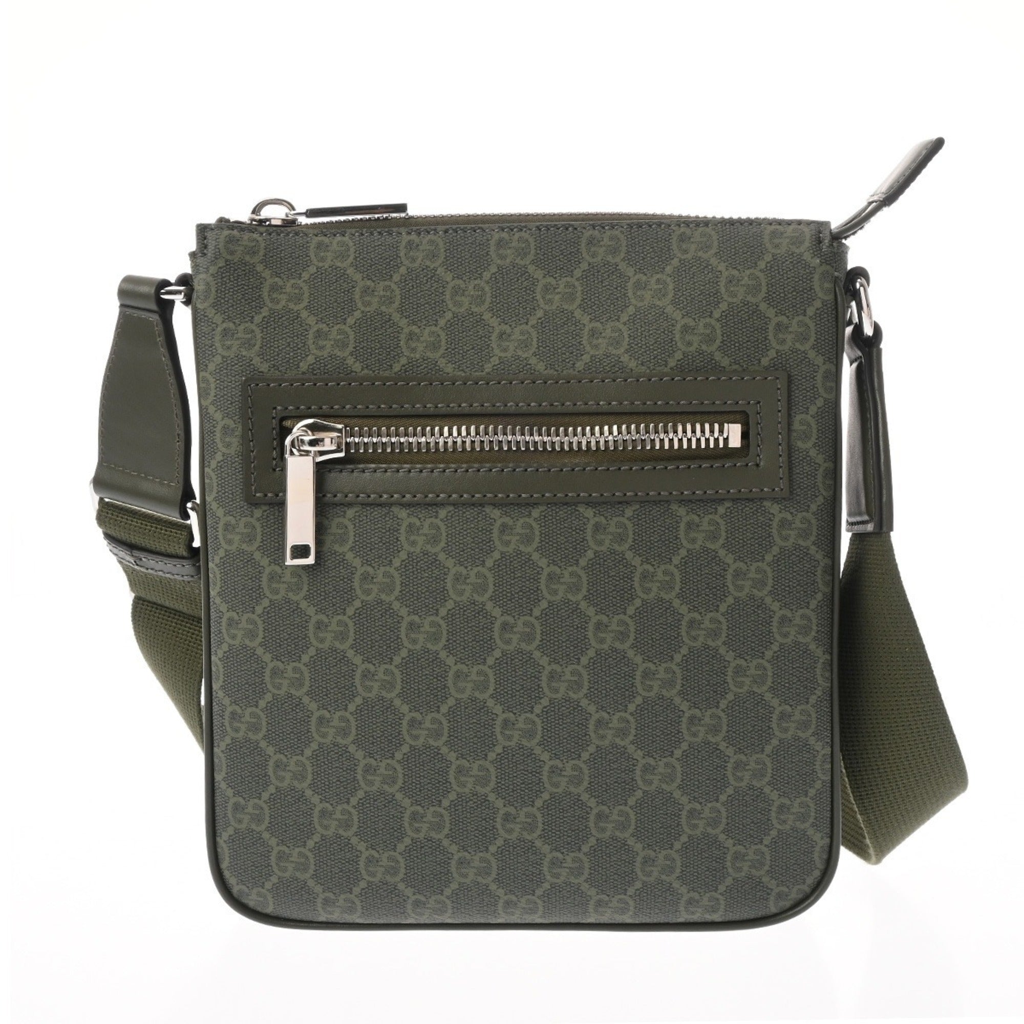 Gucci Green Pvc Shoulder Bag (Pre-Owned)