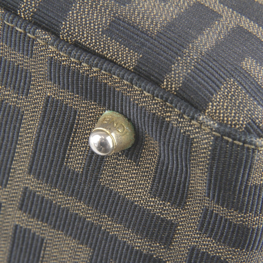 Fendi Khaki Canvas Handbag