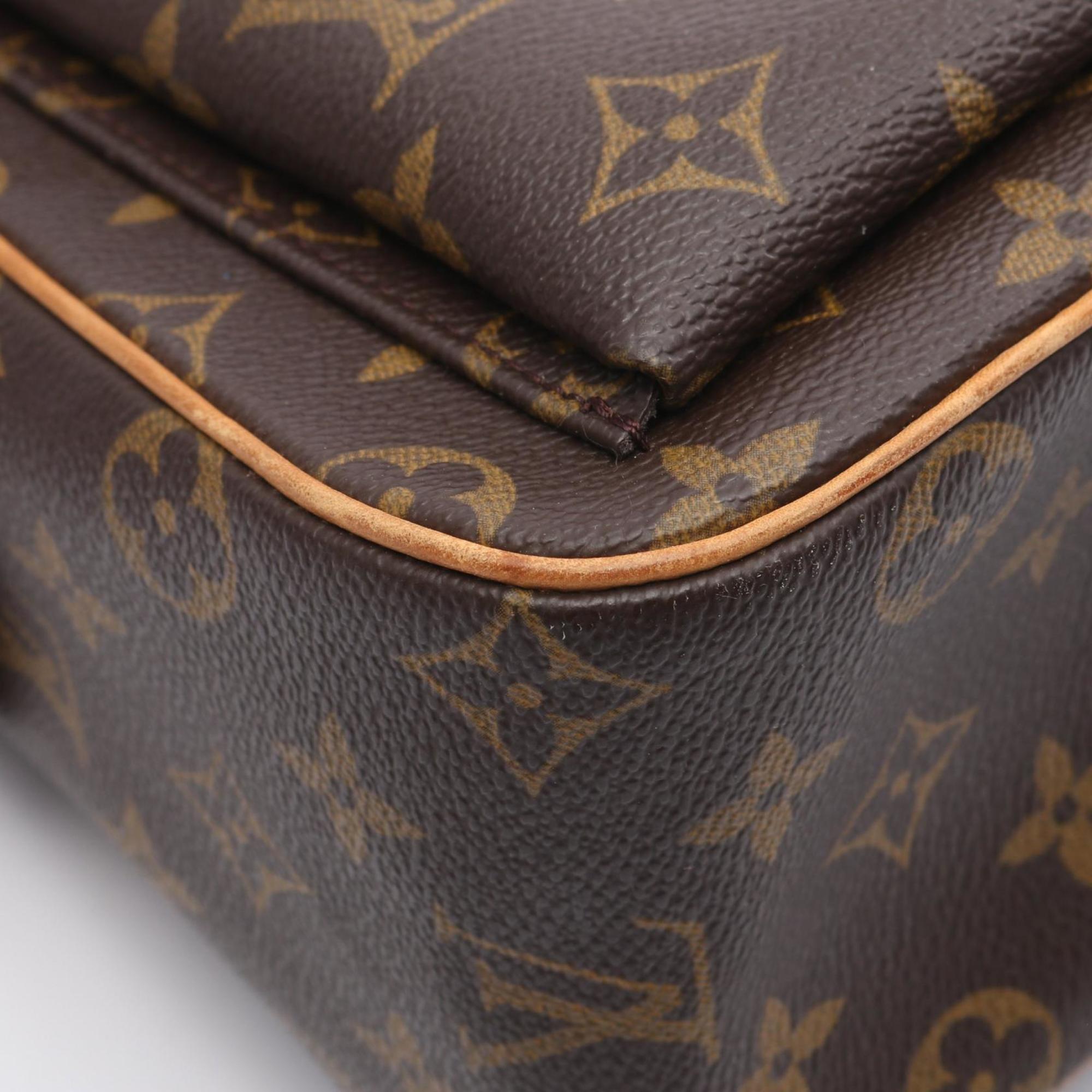 Louis Vuitton Brown Monogram Coated Canvas Pvc Leather Shoulder Bag
