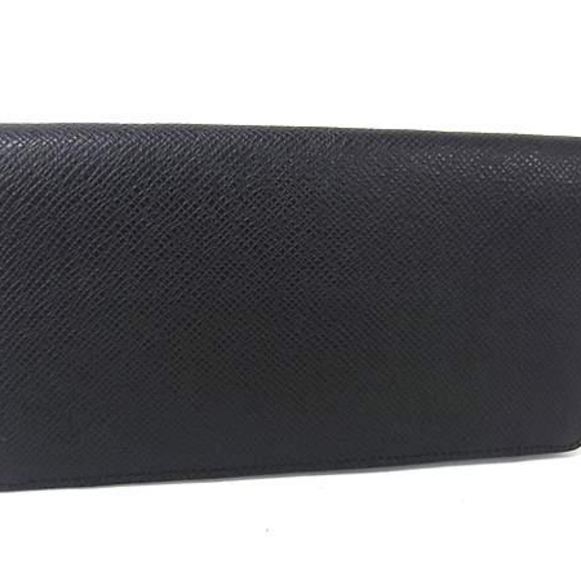 Louis Vuitton Ardoise Black Taiga Leather Coin Purse/Coin Case