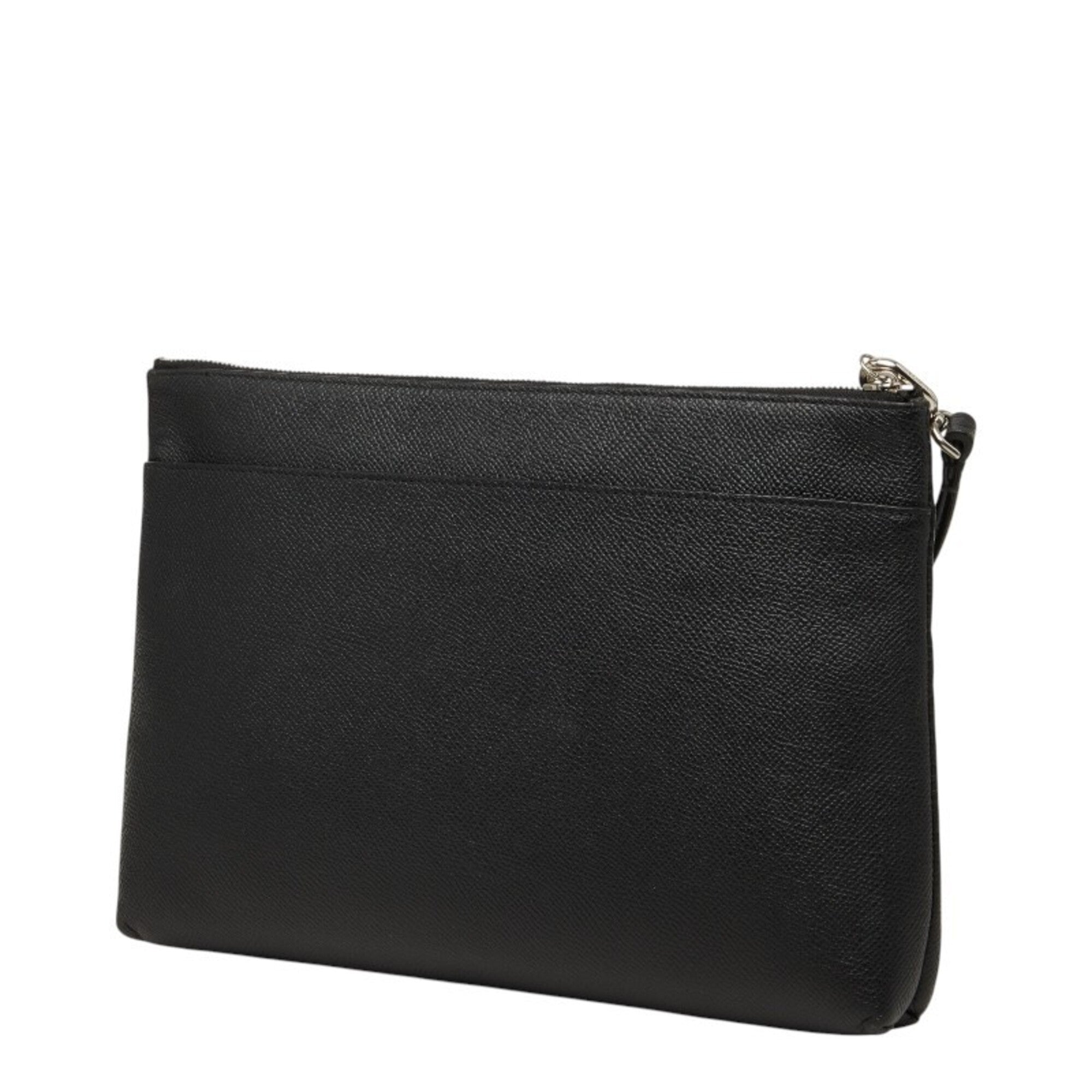 Balenciaga Black Leather Clutch