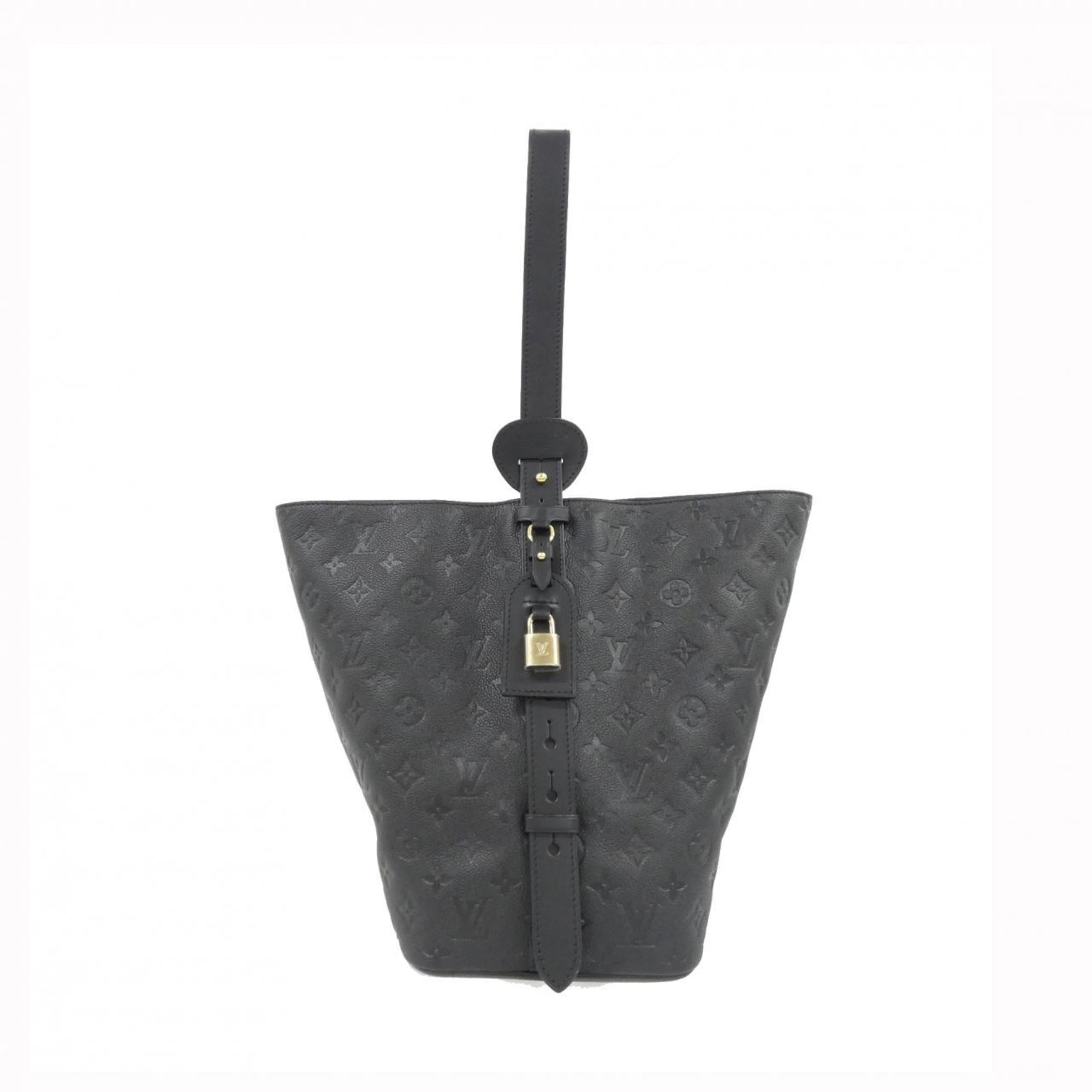 Louis Vuitton Black Leather Shoulder Bag