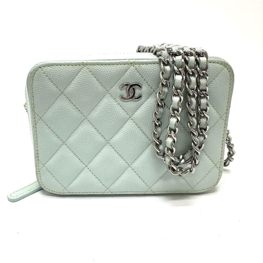 Chanel Blue Leather Shoulder Bag