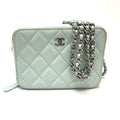 Chanel Blue Leather Shoulder Bag