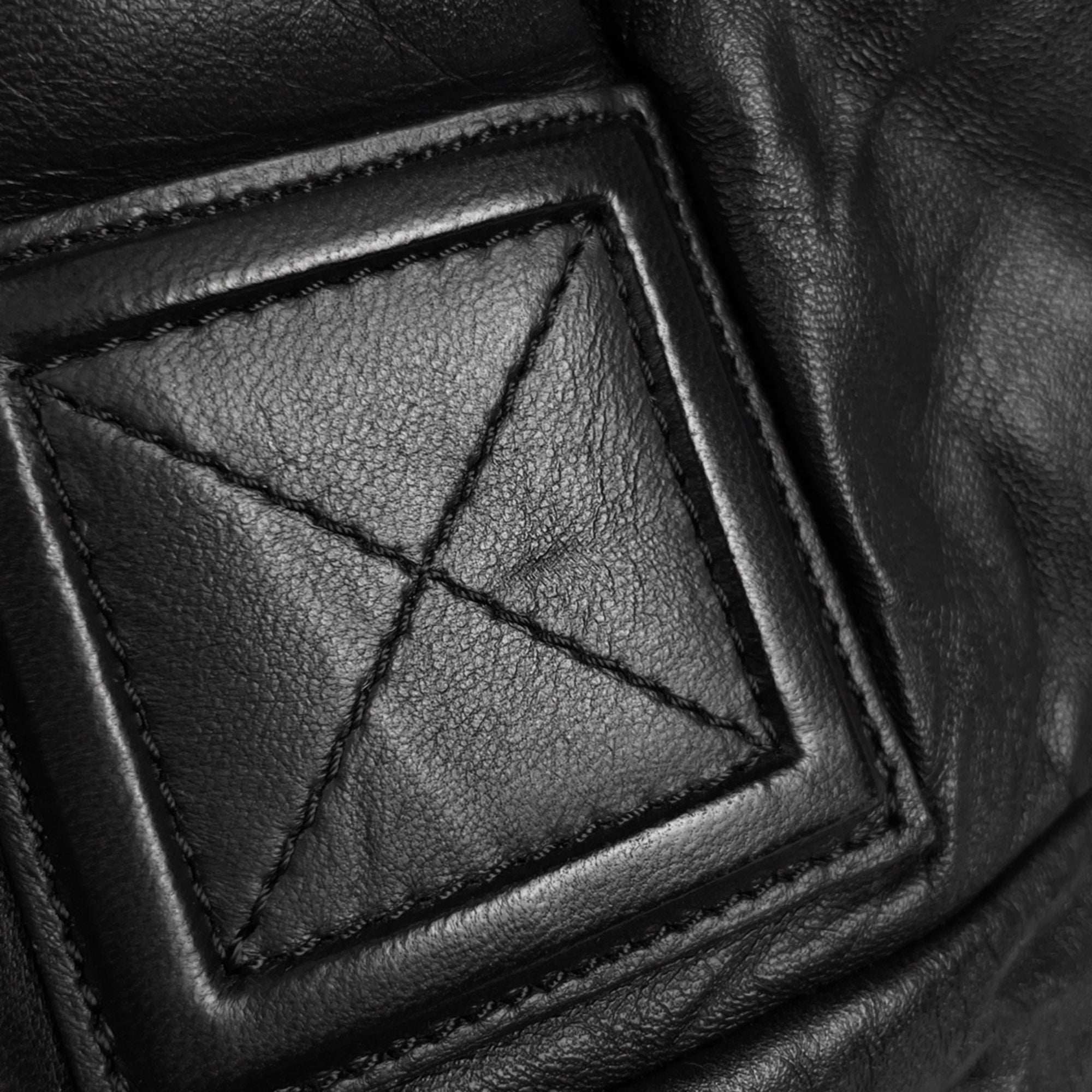 Chanel Black Leather Handbag Tote Bag