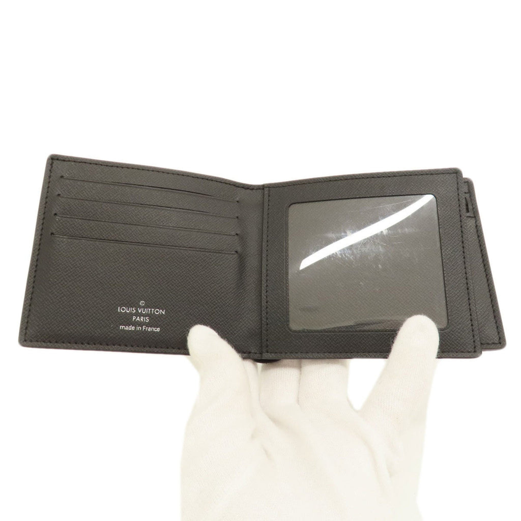 Louis Vuitton Black Taiga Leather Wallet