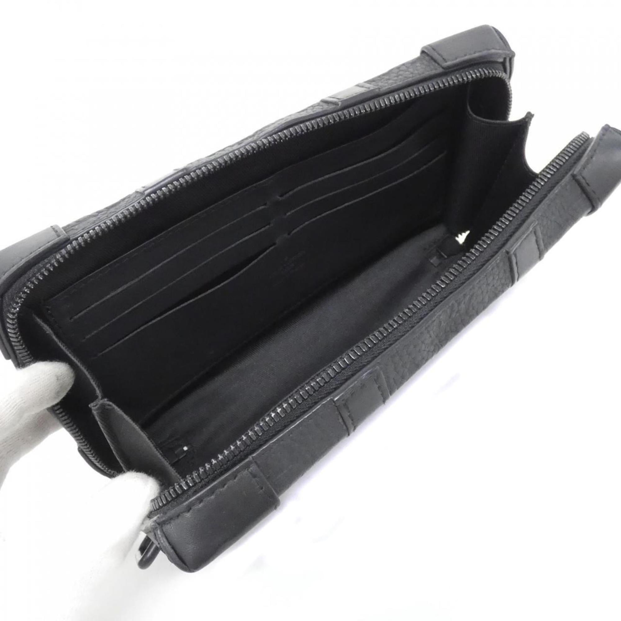Louis Vuitton Black Leather Shoulder Bag
