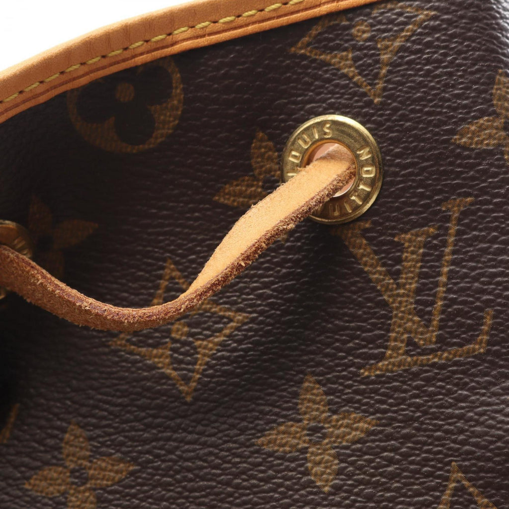 Louis Vuitton Brown Coated Canvas Leather Backpack
