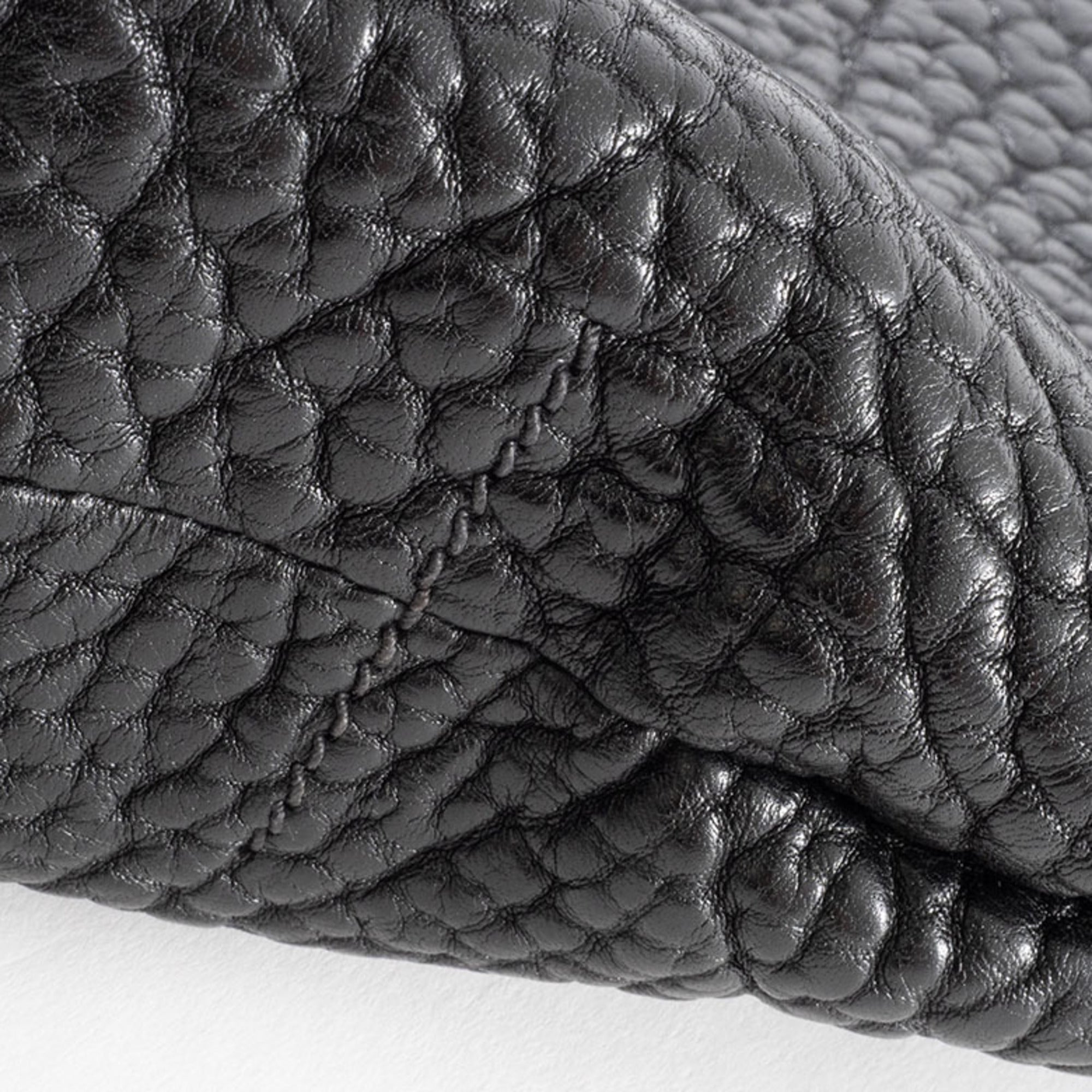 Prada Black Leather Shoulder Bag Tote Bag