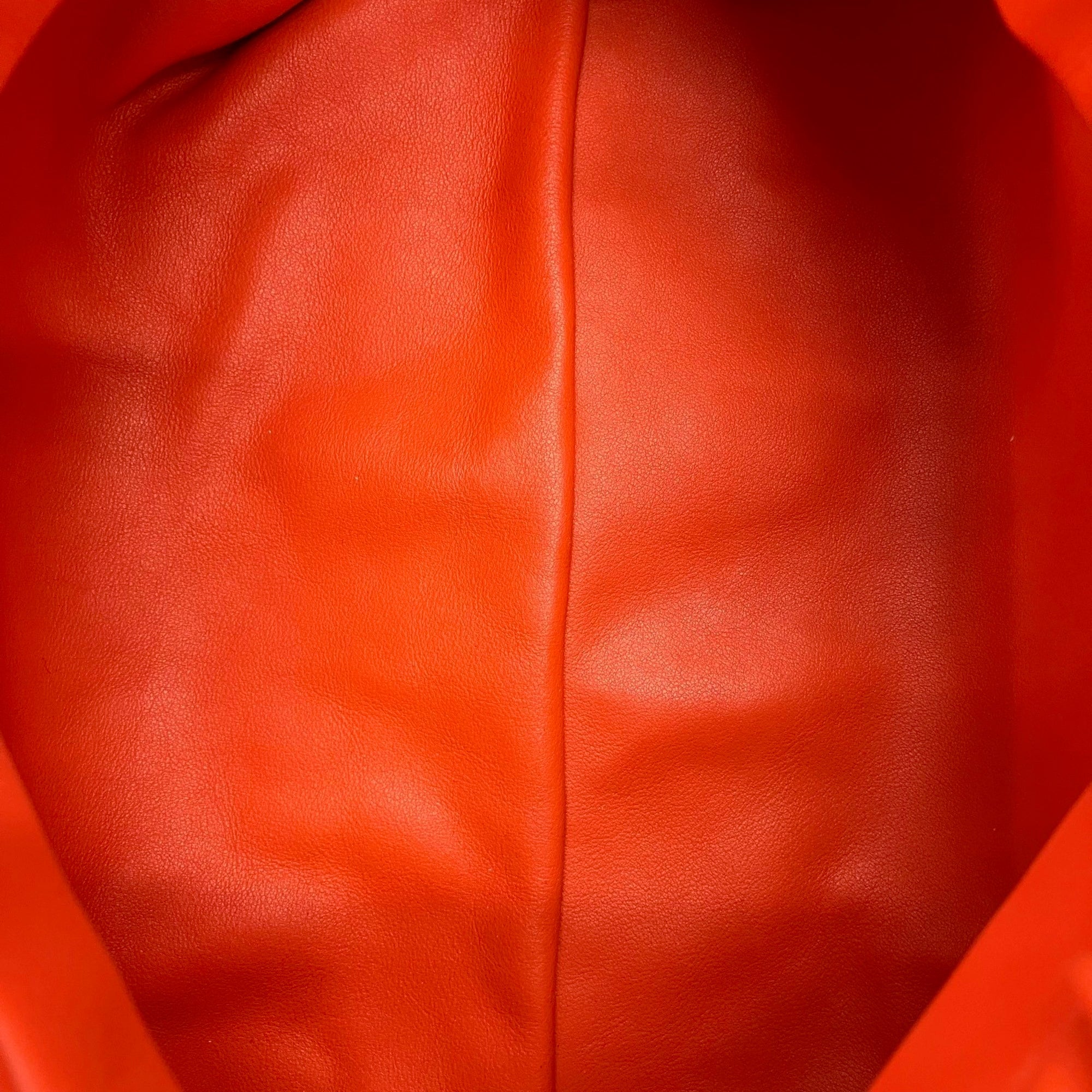 Bottega Veneta Orange Leather Clutch Bag