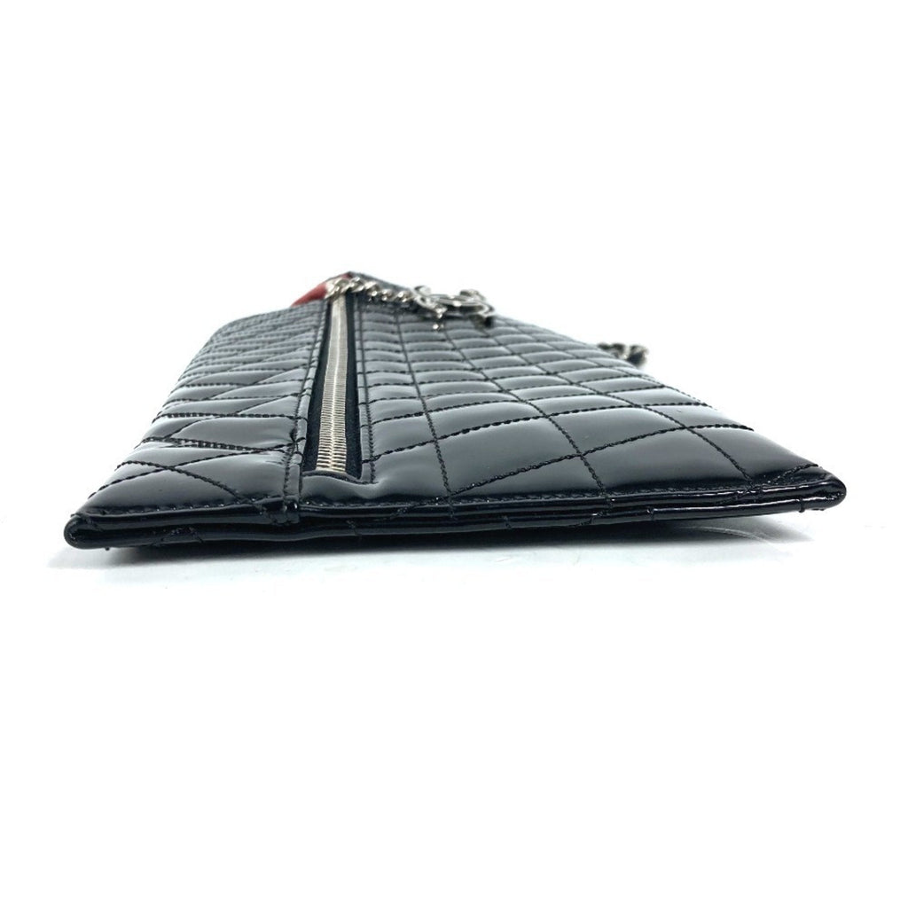 Chanel Black Patent Leather Clutch Bag Pouch