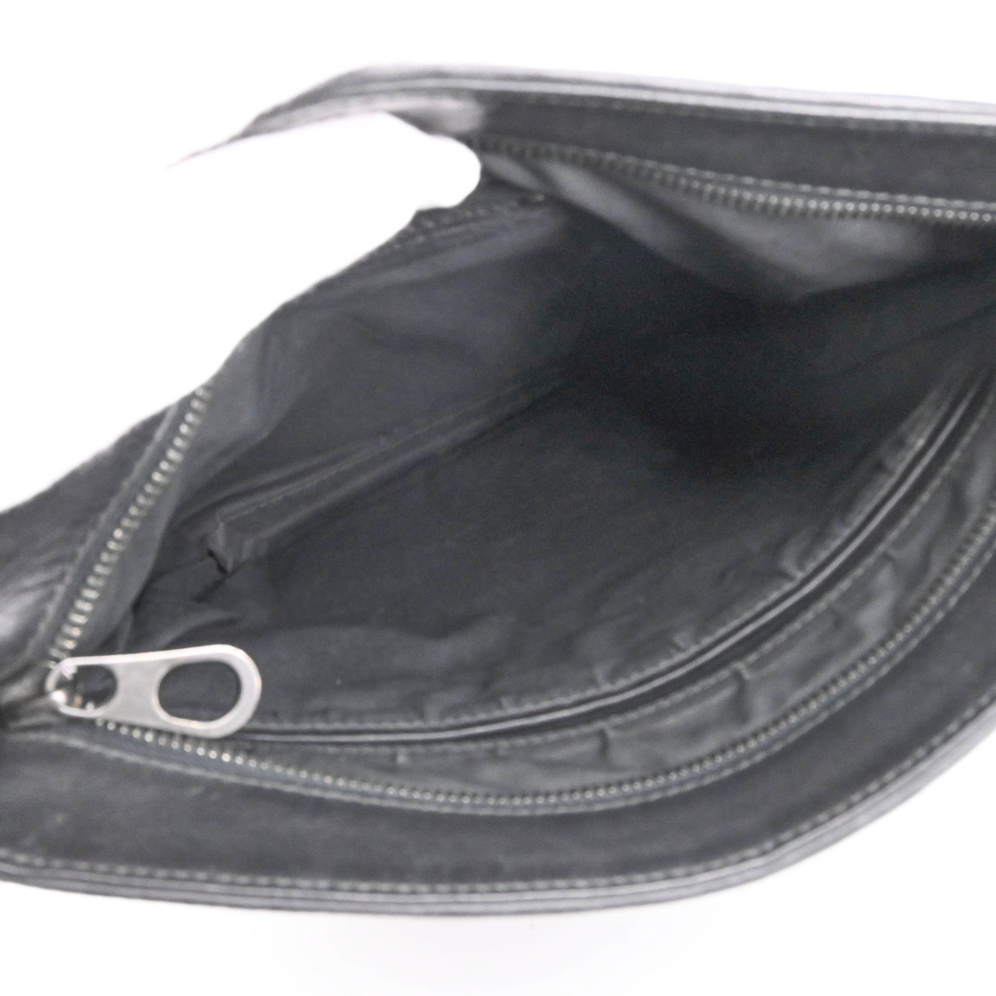 Bottega Veneta Black Intrecciato Leather Shoulder Bag