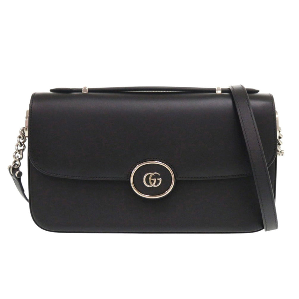 Gucci Black Leather Shoulder Bag (Pre-Owned)