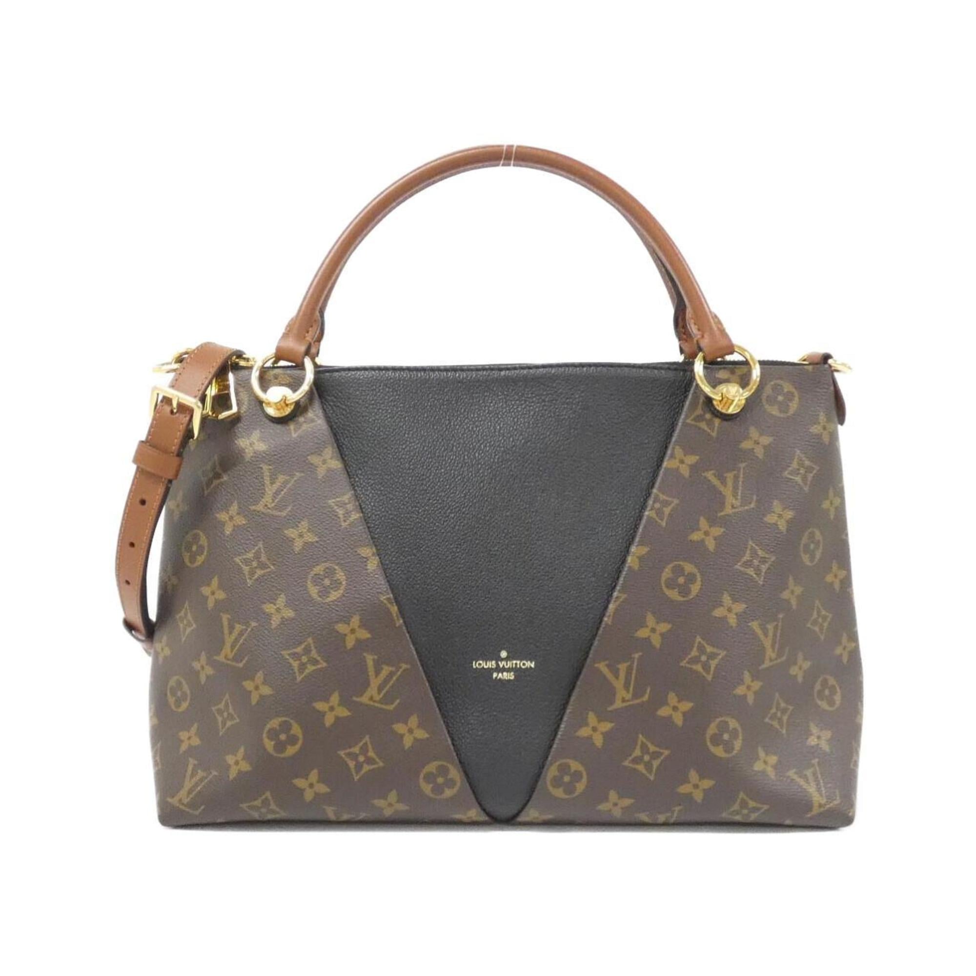 Louis Vuitton Brown Coated Canvas Leather Handbag