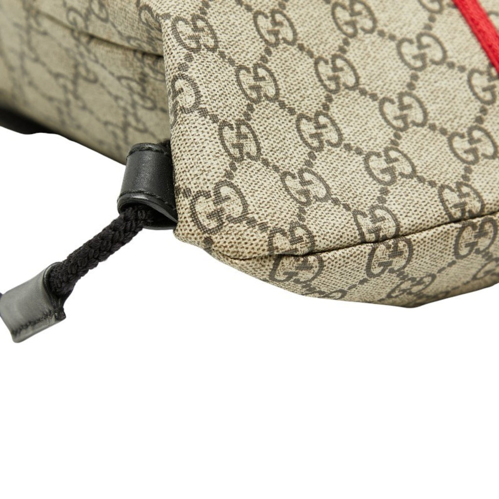 Gucci Beige Black Pvc Nylon Backpack (Pre-Owned)