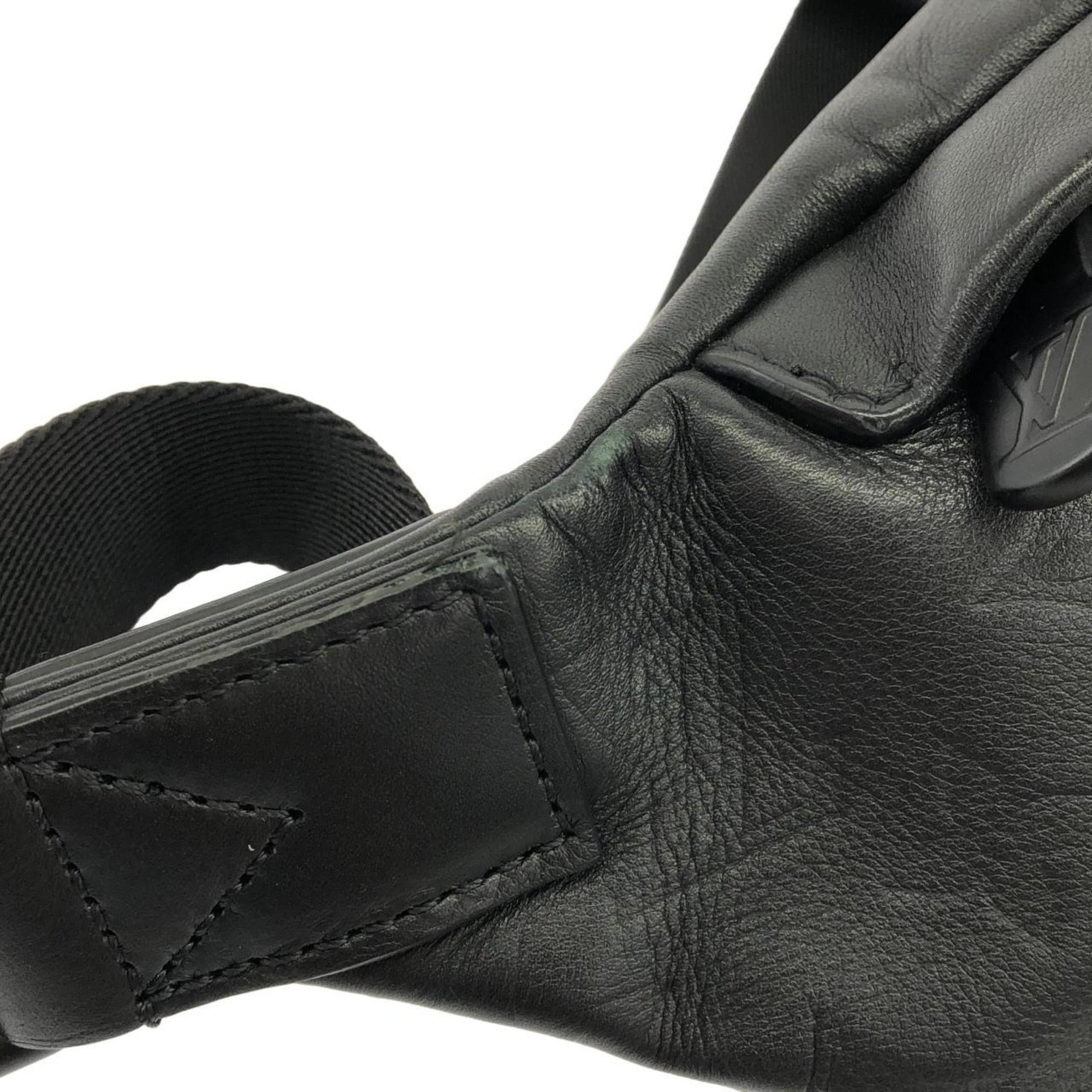 Louis Vuitton Black Leather Shoulder Bag