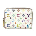 Louis Vuitton Monogram Multicolore Litchi White Monogram Multicolore Coin Purse/Coin Case