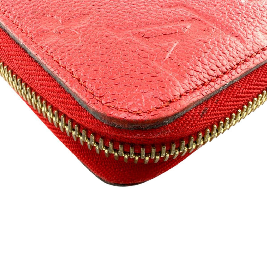 Louis Vuitton Monogram Empreinte Red Color Monogram Empreinte Long Wallet