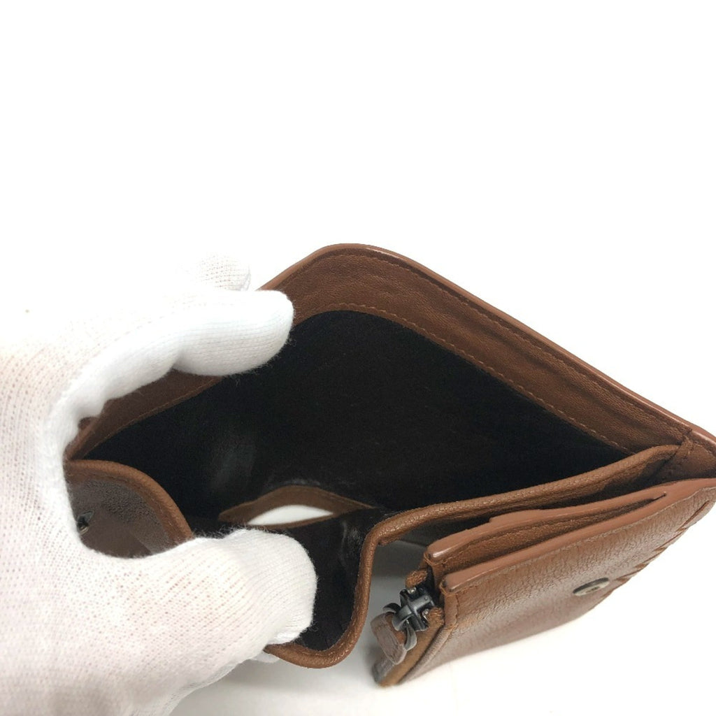Bottega Veneta Intrecciato Brown Leather Wallet (Tri-Fold)