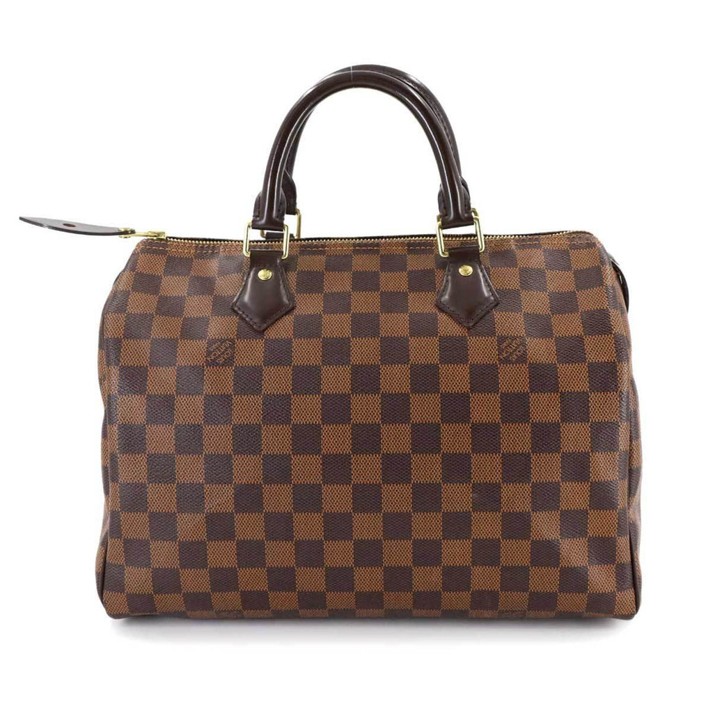Louis Vuitton Brown Damier Canvas Ebene Damier Canvas Boston Bag Handbag