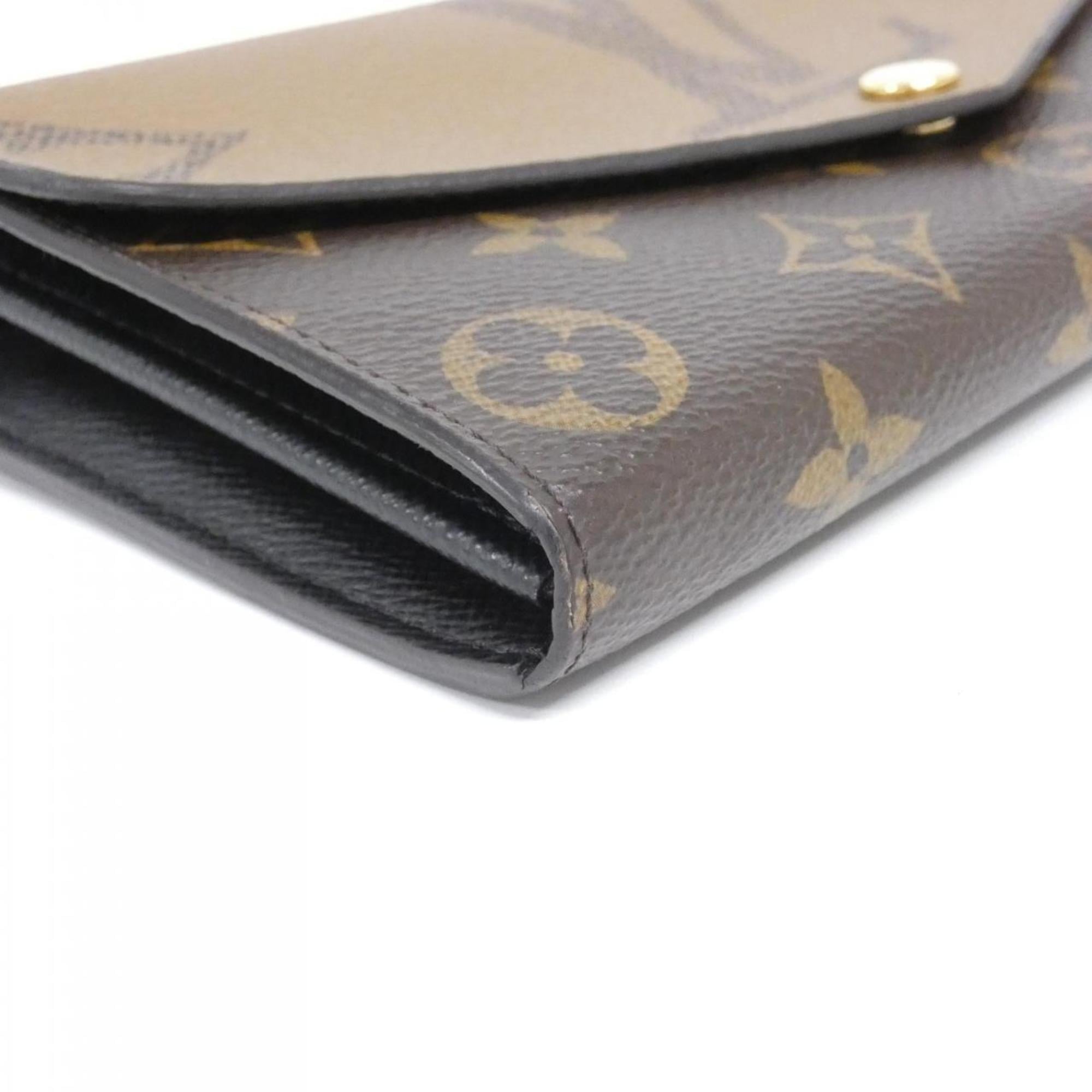 Louis Vuitton Brown Coated Canvas Long Wallet