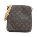 Louis Vuitton Brown Coated Canvas Shoulder Bag