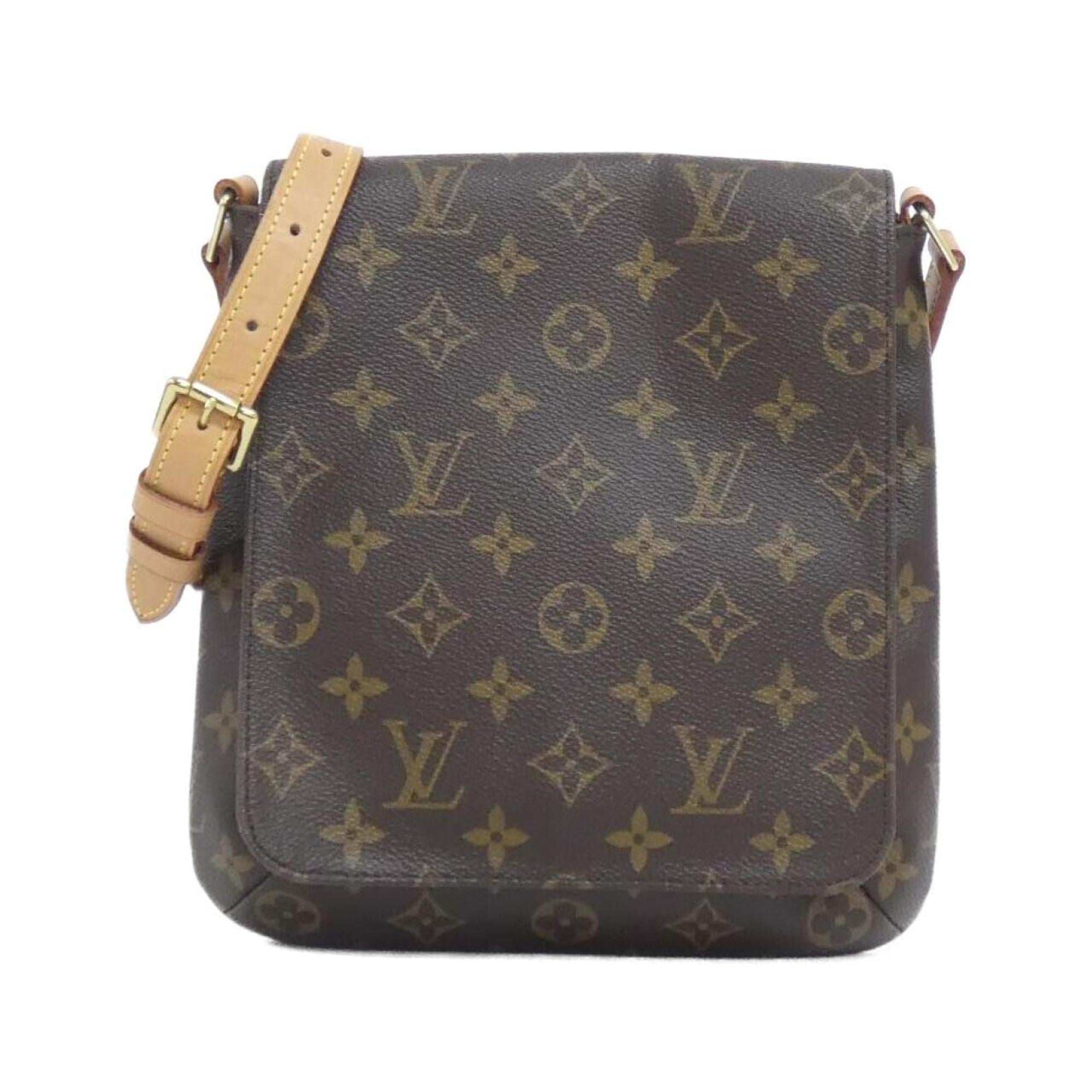 Louis Vuitton Brown Coated Canvas Shoulder Bag