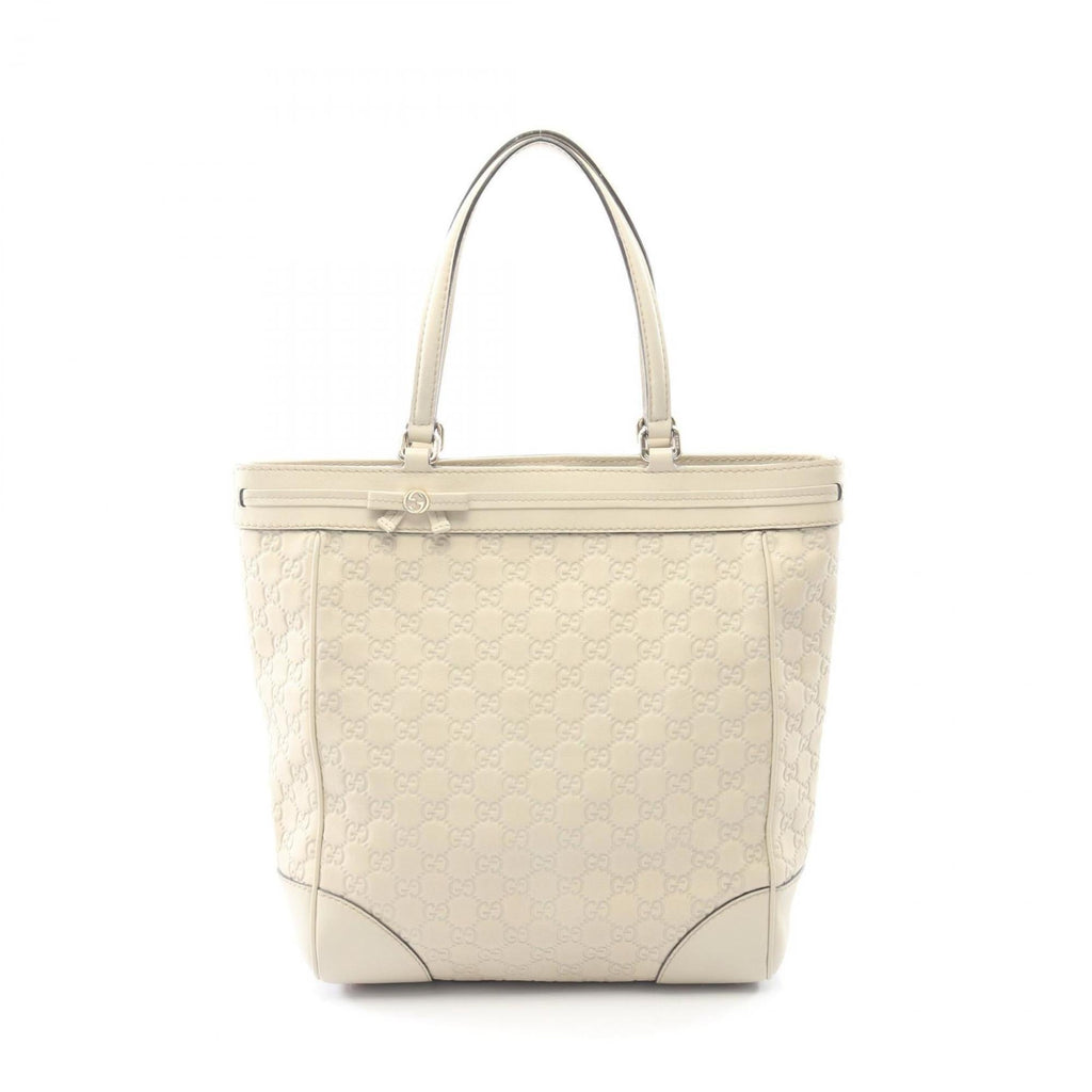 Gucci Beige Leather Tote Bag (Pre-Owned)