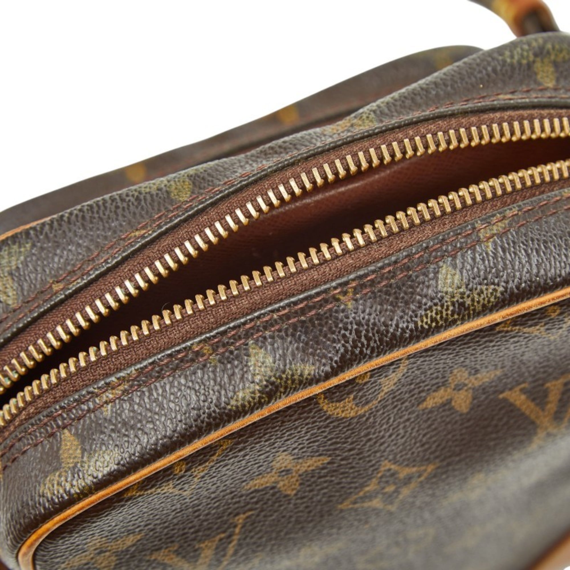 Louis Vuitton Brown Pvc Leather Shoulder Bag