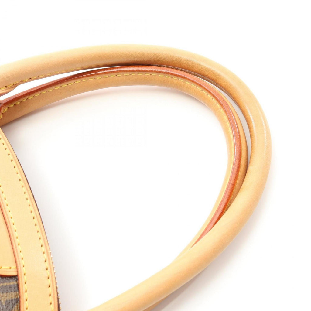 Louis Vuitton Brown Coated Canvas Leather Handbag