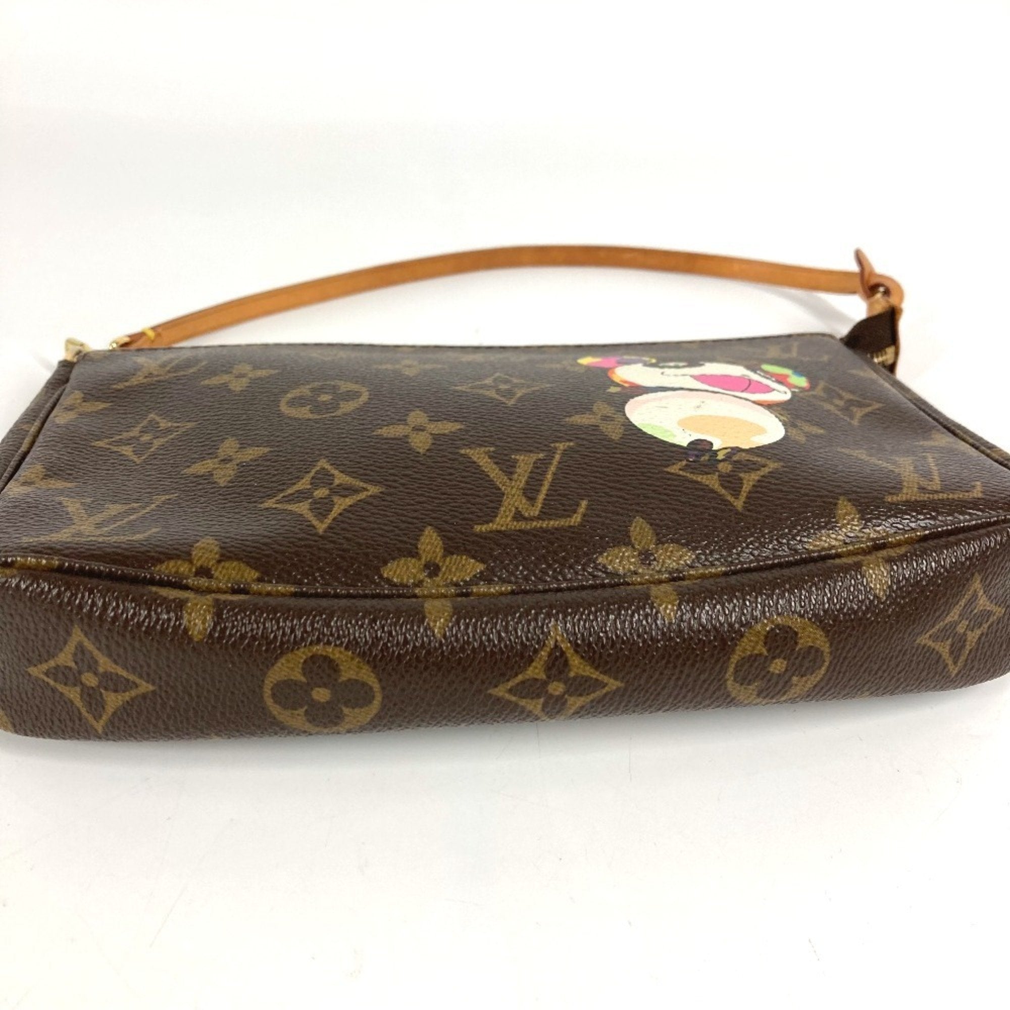 Louis Vuitton Brown Monogram Panda Multi-Color Monogram Handbag Pouch Shoulder Bag