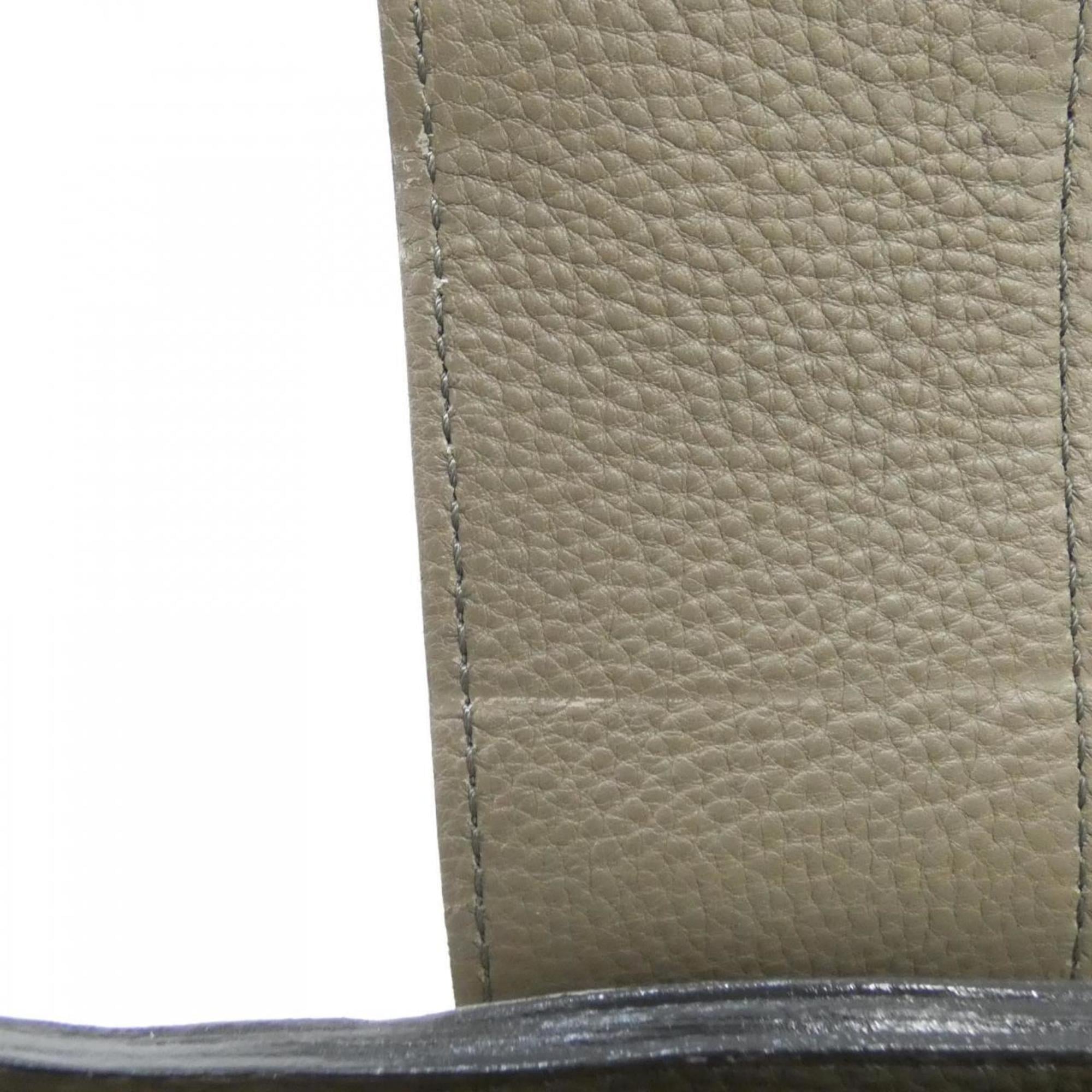 Louis Vuitton Mahina Taupe Leather Shoulder Bag