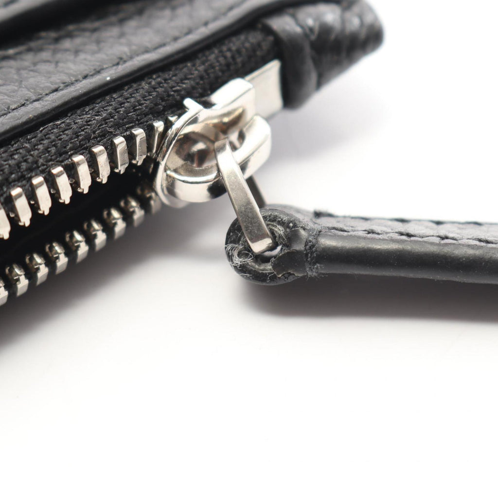 Balenciaga Black Leather Coin Purse/Coin Case